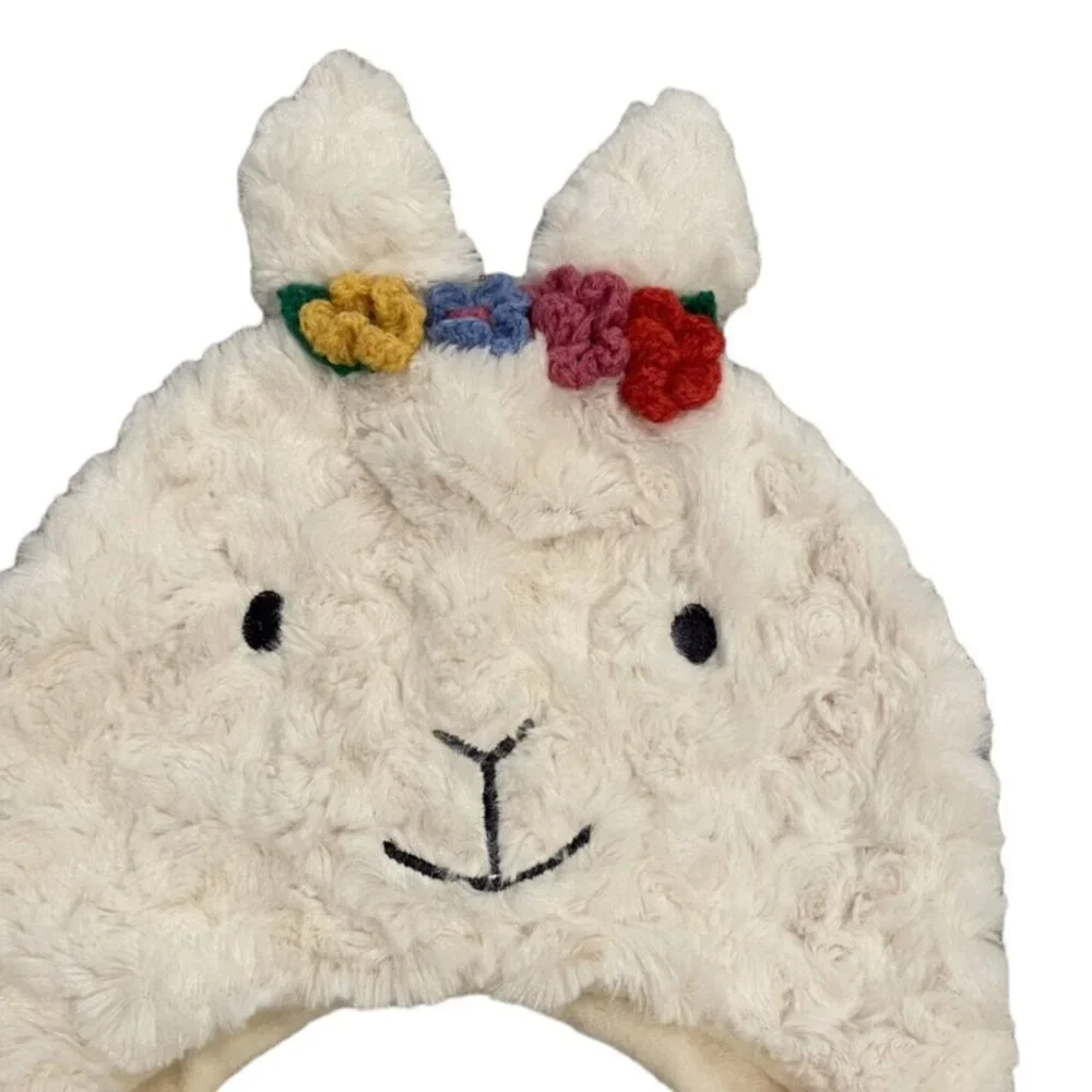 NEW Jojo Maman Bebe 1-2Y Furry Llama Hat